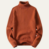 Men's Wool Ribbed Turtleneck Sweater | Classic Comfort, Timeless Style