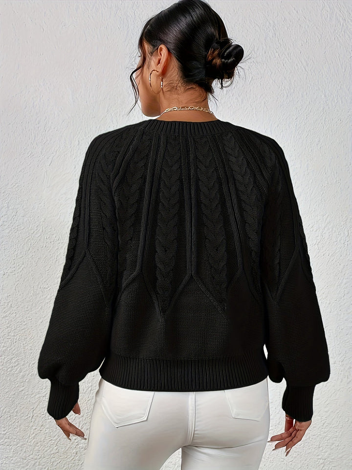Angela | Relaxed Fit Cable Knit Jumper
