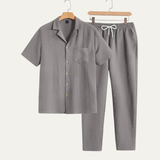 Men's Bordeaux Summer Set | Relaxed Comfort & Effortless Style