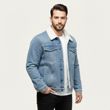 Men's Fleece Lined Denim Jacket | Warm, Classic Style