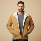 Men's Shearling Leather Jacket | Vintage Warmth & Timeless Style