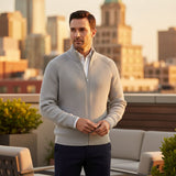 Men's Merino Wool Zip Up Cardigan | Premium Comfort, Timeless Style