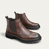 Men's Chelsea Boots | Smart Brogue Leather, All Season Comfort
