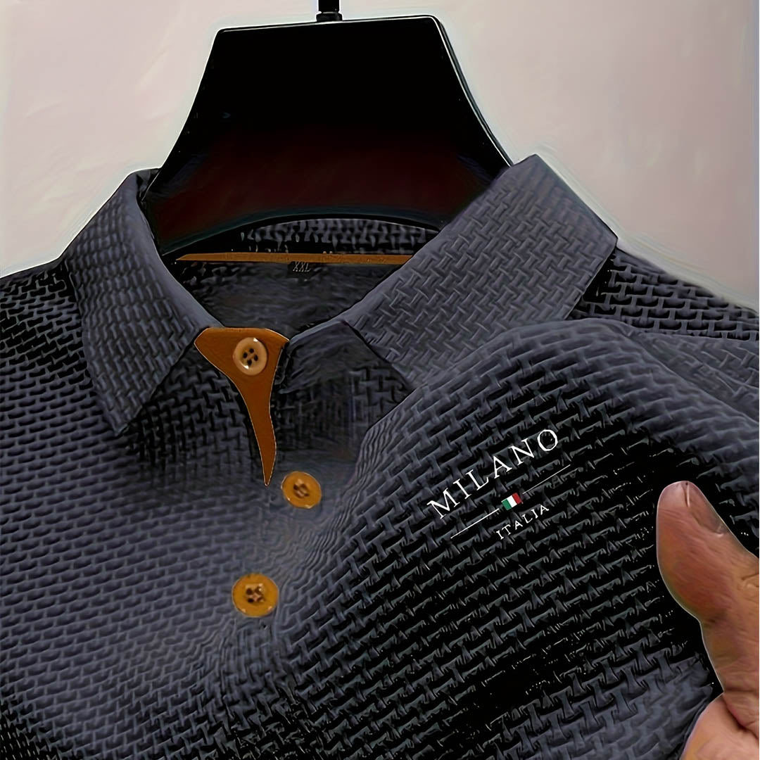 Men's Textured Polo | Premium Structured Design