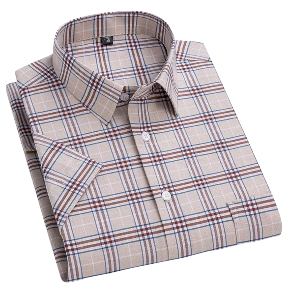 Zack | Men's Summer Short-Sleeve Cotton Shirt