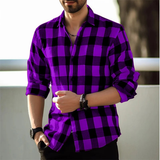 Men's Plaid Button-Up Shirt | Trendy Summer Style