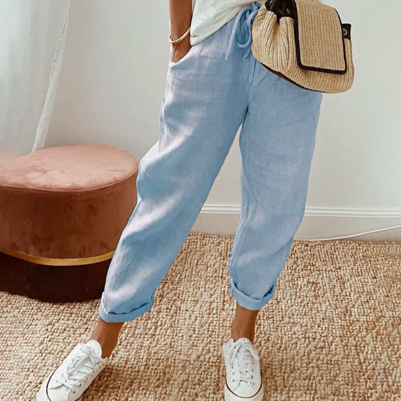 High Waist Trousers | Breathable Elegant Comfort