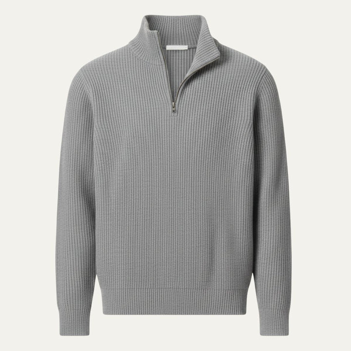 Tyler | Ribbed Knit Quarter-Zip Jumper