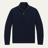 Men's Cable Knit Zipper Sweater | Old Money Sophistication & Winter Warmth