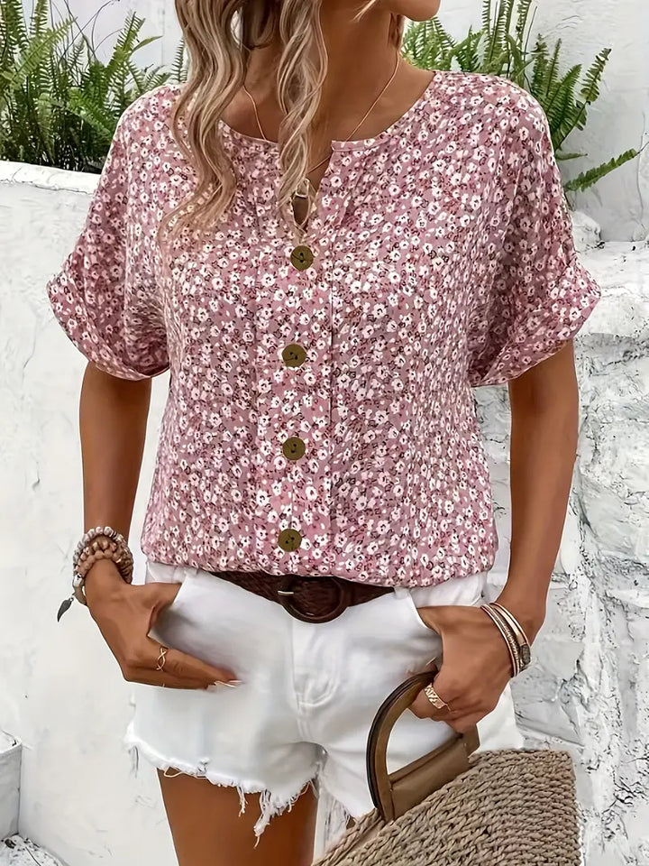 Elizabeth | Lightweight Floral Print Blouse