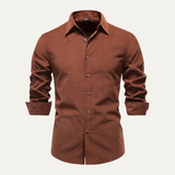 Men's Cotton Corduroy Shirt | Business Casual Comfort