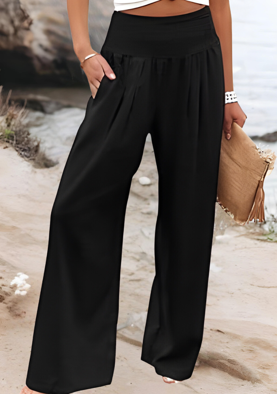 Martha | Wide-Leg Lightweight Beach Trousers