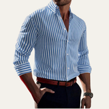 Men's Striped Button-Down Shirt | Casual Summer Style