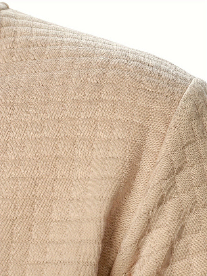 Sean | Textured Bomber Jacket with Ribbed Trim