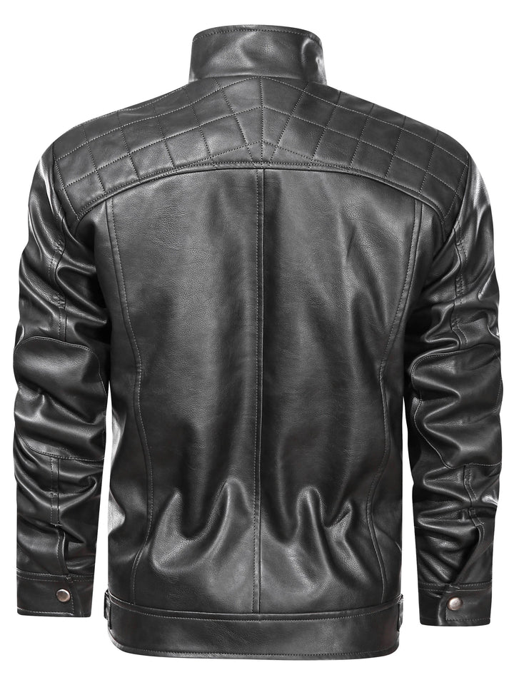 Toby | Biker Jacket with Quilted Shoulders