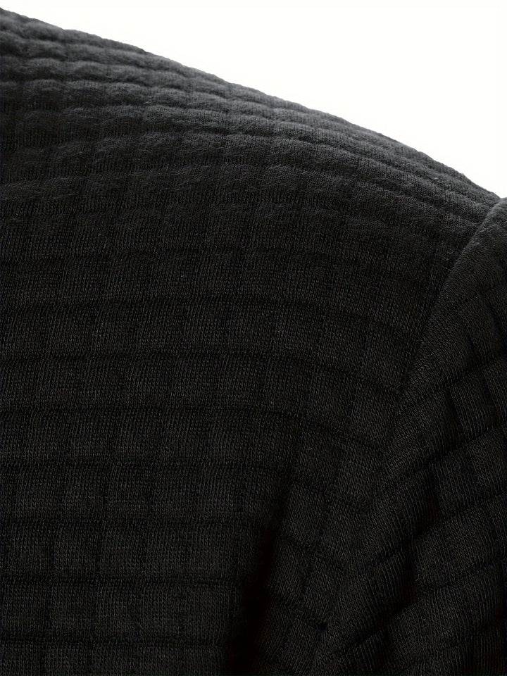 Sean | Textured Bomber Jacket with Ribbed Trim