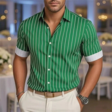 Men's Striped Summer Shirt | Breathable, Casual Style