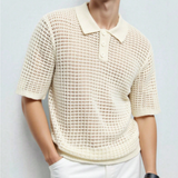 Men's Knitted Polo Shirt | Classic Comfort & Timeless Style