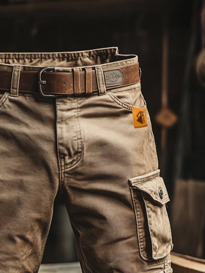 Men's Vintage Cargo Shorts | Practical Retro Style