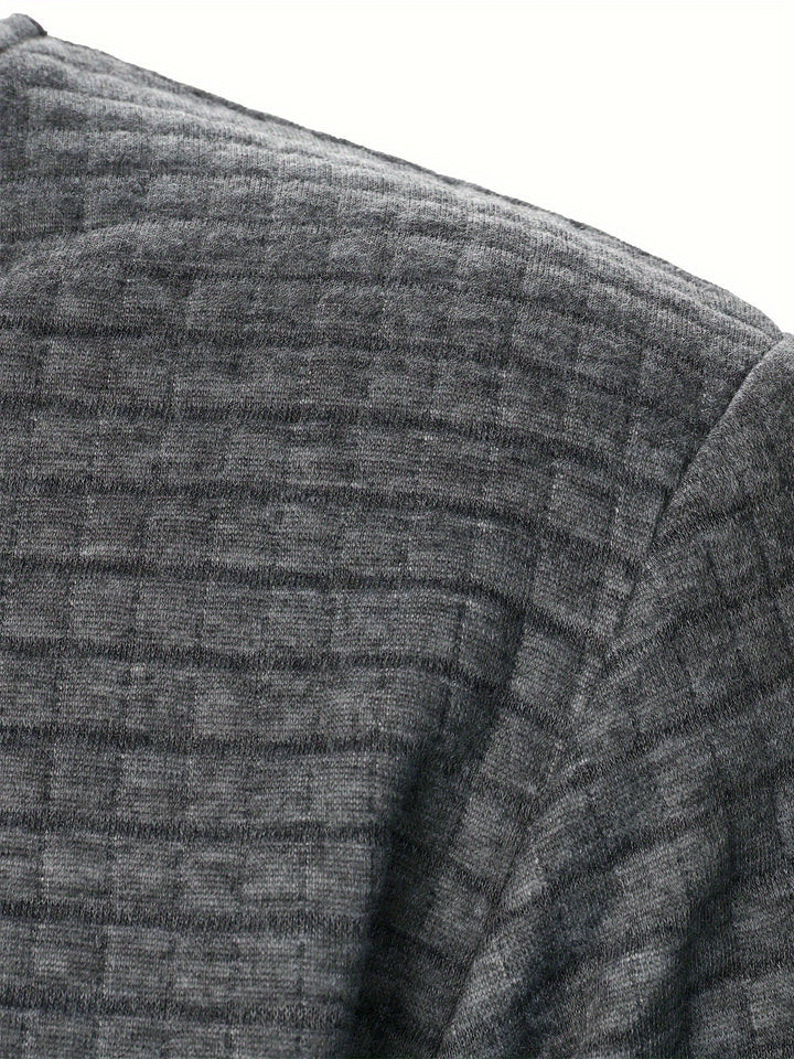 Sean | Textured Bomber Jacket with Ribbed Trim