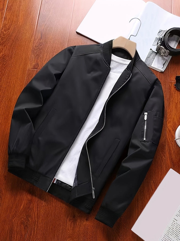 Callum | Lightweight Zip-Up Bomber Jacket