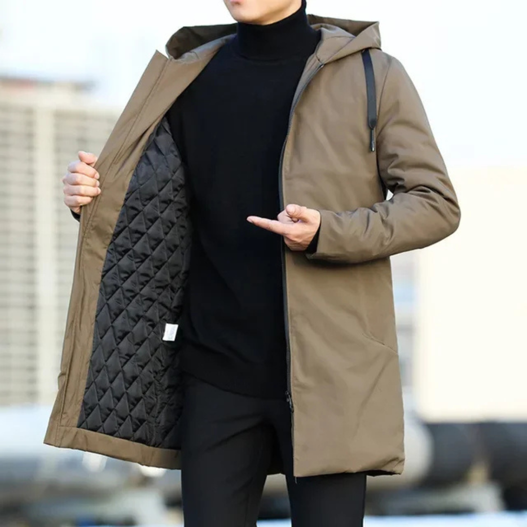 Gavin | Long Waterproof Rain Jacket with Hood