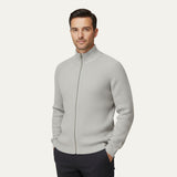 Men's Merino Wool Zip Up Cardigan | Premium Comfort, Timeless Elegance