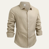 Men's Linen Cotton Button Down Shirt | Elegant Summer Style