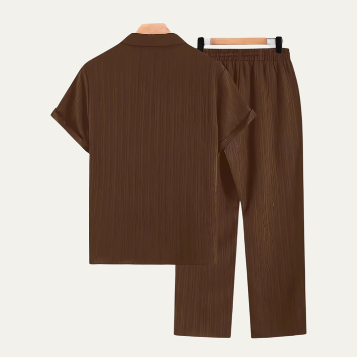 Harvey | Linen Shirt and Trousers Two-Piece Set