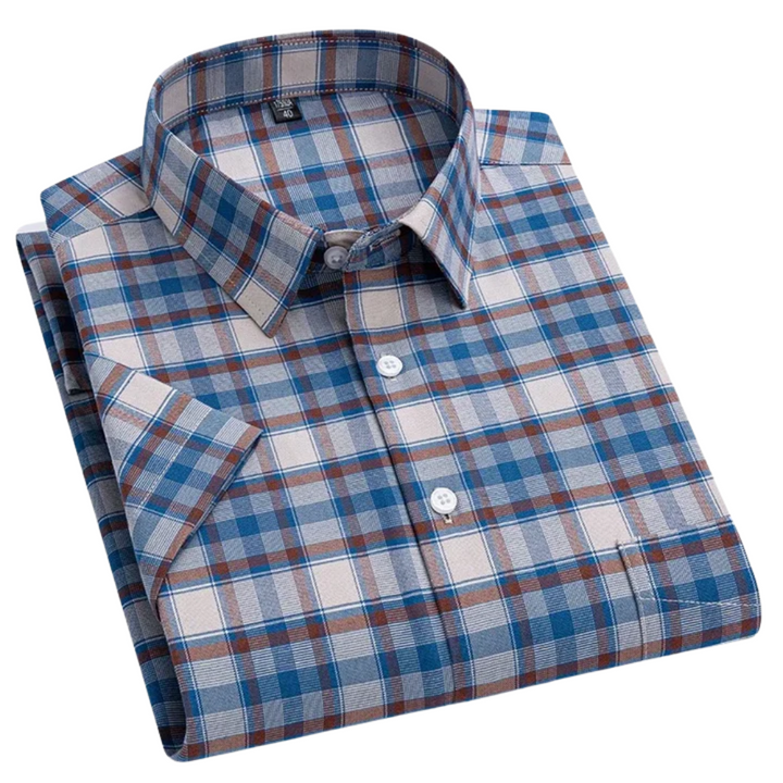 Zack | Men's Summer Short-Sleeve Cotton Shirt