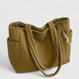 Ribbed Handbag | Textured Sophistication, Modern Versatility