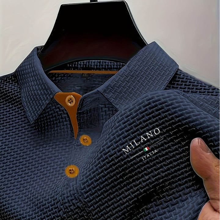 Men's Textured Polo | Premium Structured Design