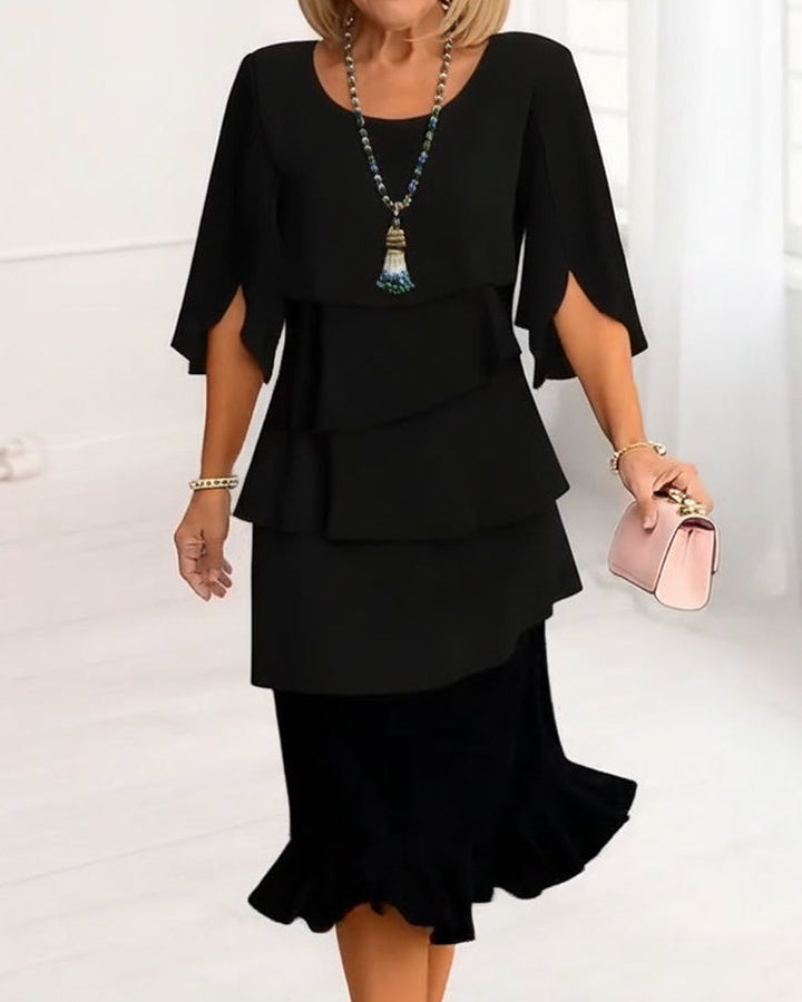 Patricia | Elegant Comfort Ruched Dress