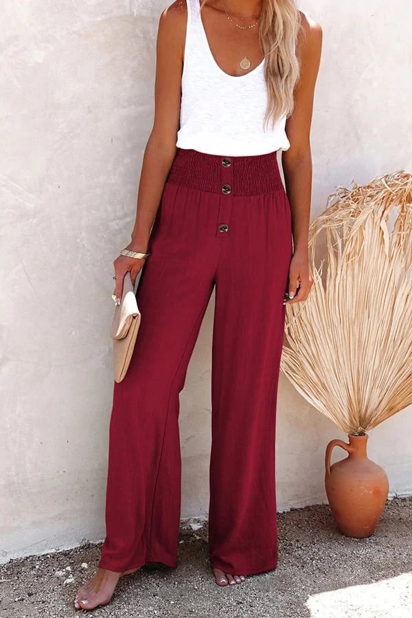 Violet | High-Waisted Relaxed-Fit Trousers