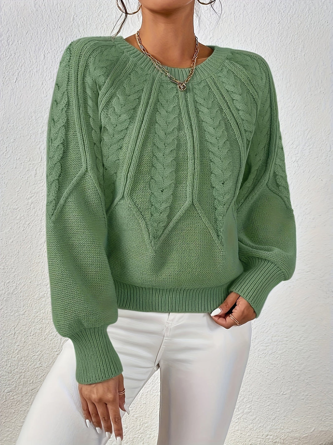 Angela | Relaxed Fit Cable Knit Jumper