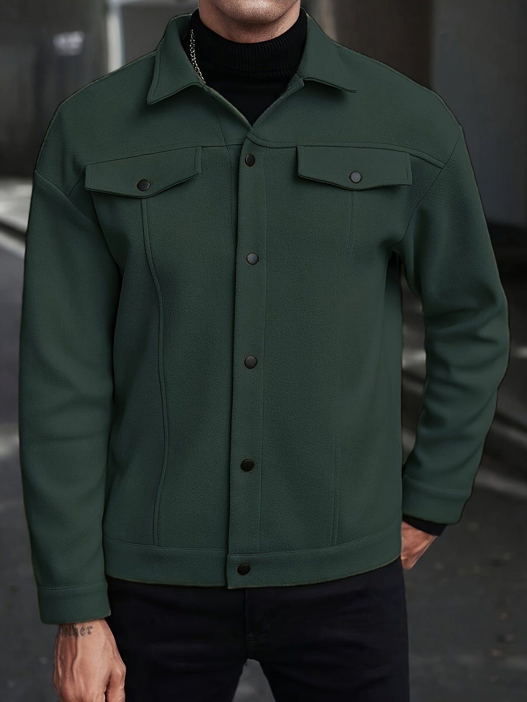 Reuben | Snap-Button Overshirt Jacket