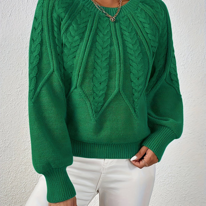 Angela | Relaxed Fit Cable Knit Jumper
