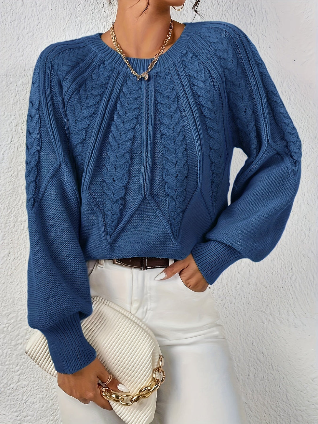 Angela | Relaxed Fit Cable Knit Jumper
