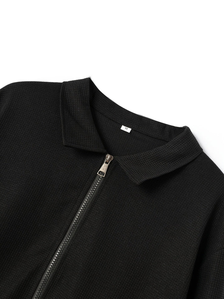 Ryan | Lightweight Textured Zip Jacket