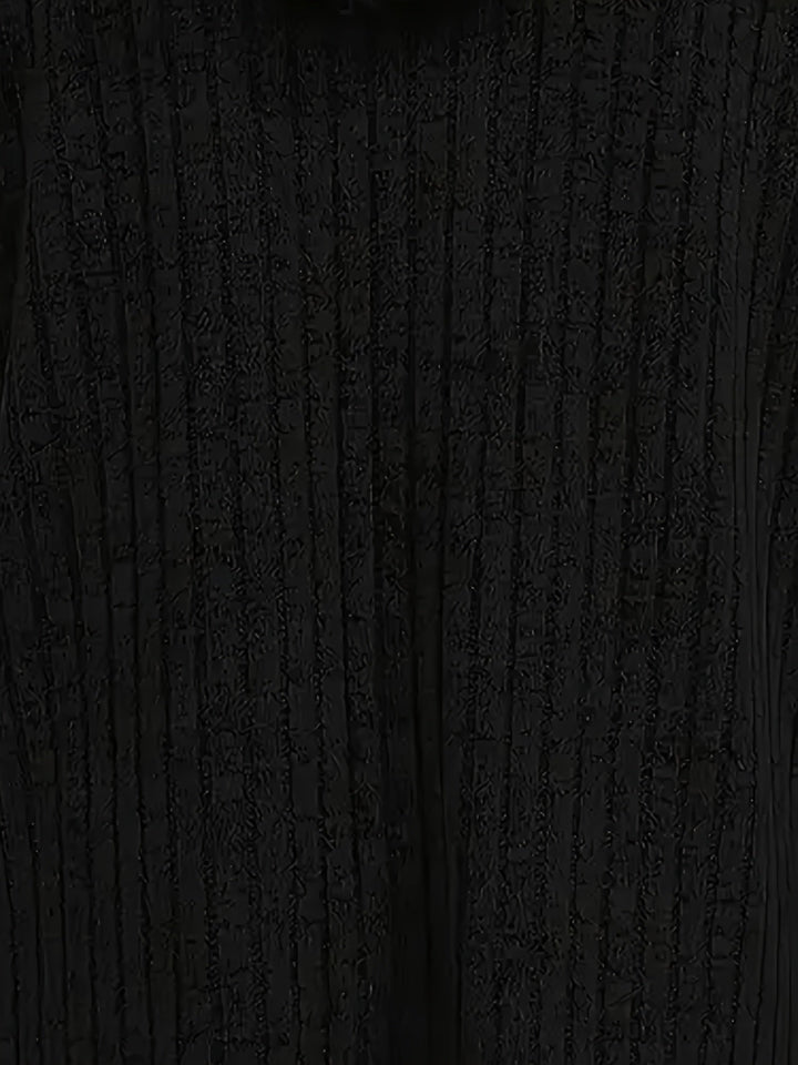 Rosie | Two-Tone Hooded Zip-Up Knit Jacket