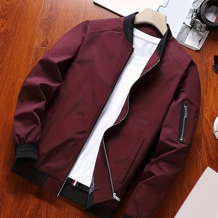 Callum | Lightweight Zip-Up Bomber Jacket