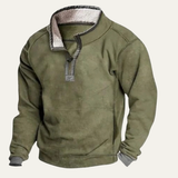 Men's Winter Sweater | Warm, Comfortable Half-Button Design