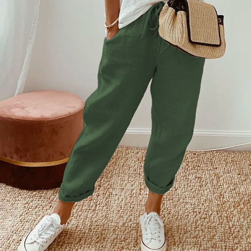 High Waist Trousers | Breathable Elegant Comfort