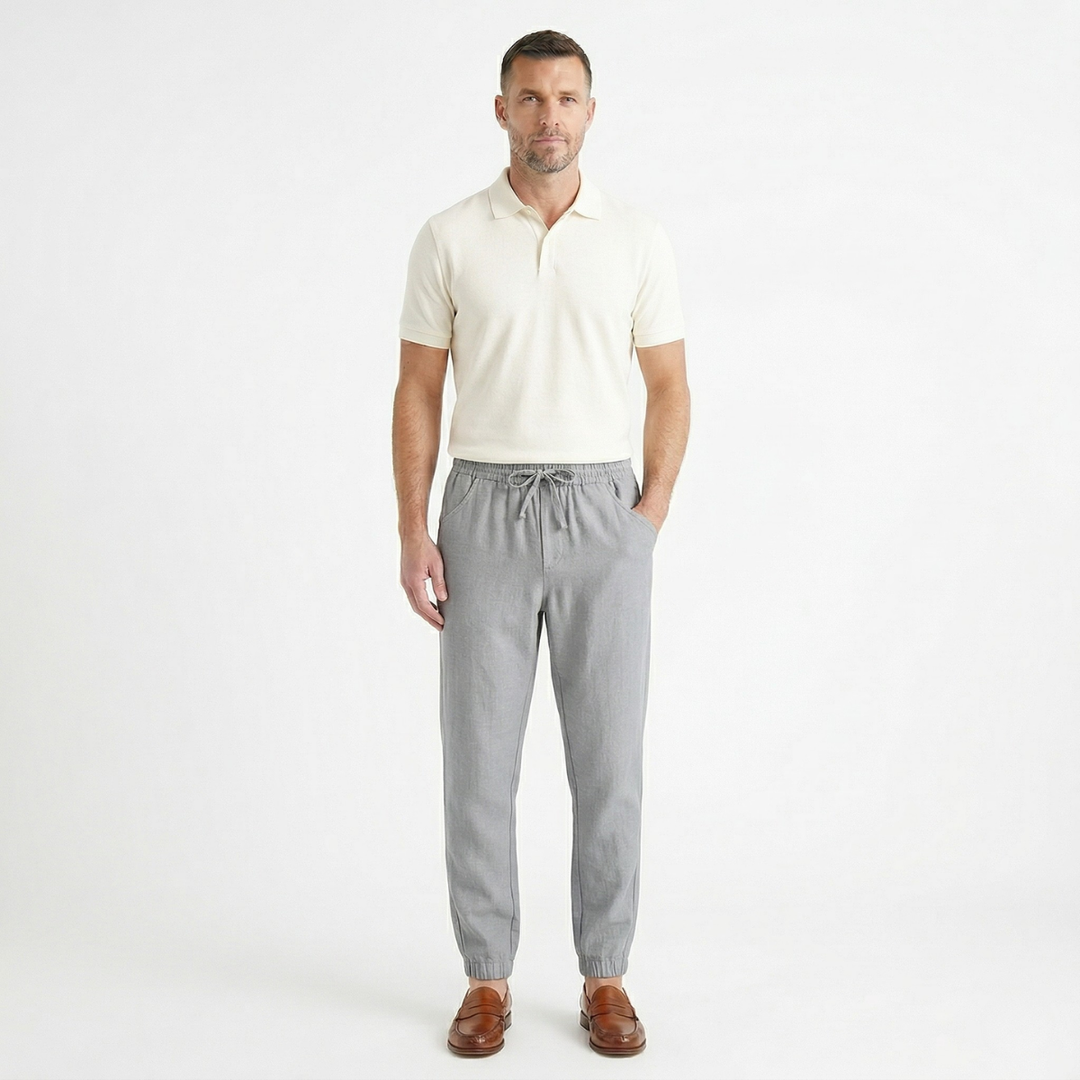 Robin | Linen Joggers with Relaxed Fit
