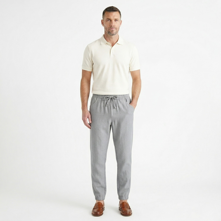 Robin | Linen Joggers with Relaxed Fit