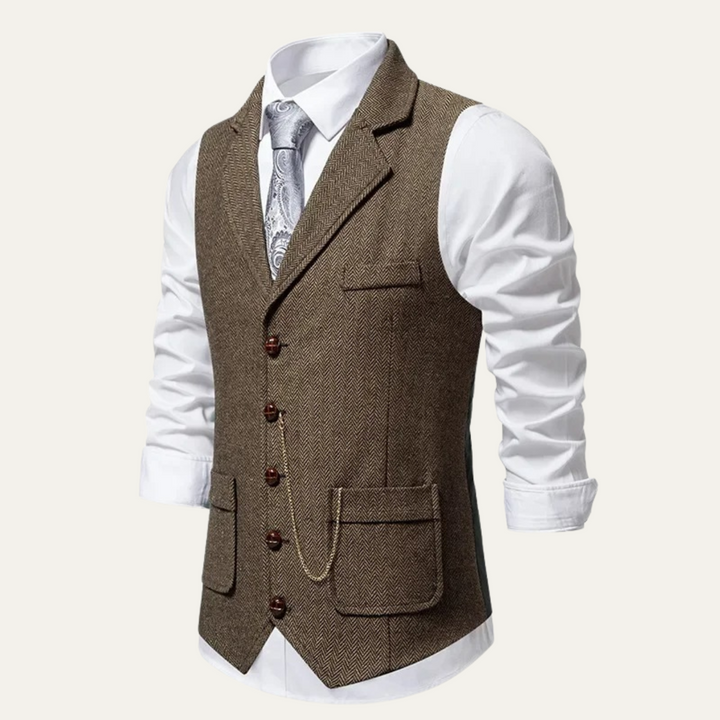 Jake | Tweed Waistcoat