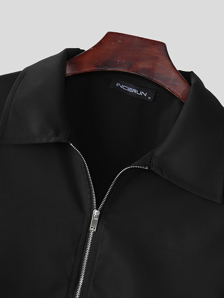 Dylan | Cropped Structured Zip Jacket