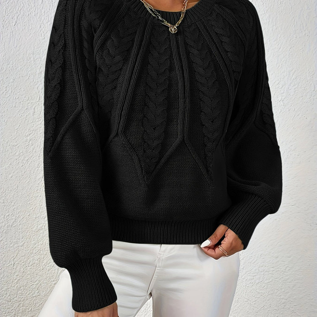 Angela | Relaxed Fit Cable Knit Jumper