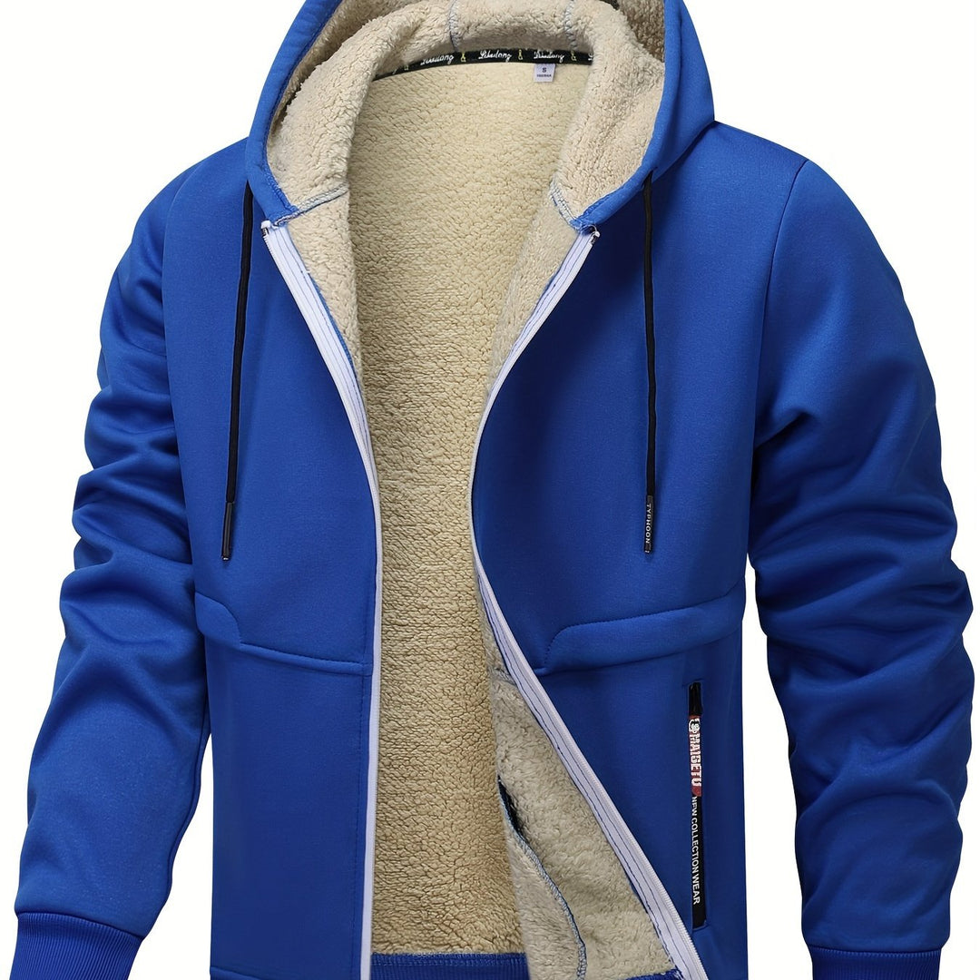 Ross | Hooded Fleece-Lined Zip-Up Jacket