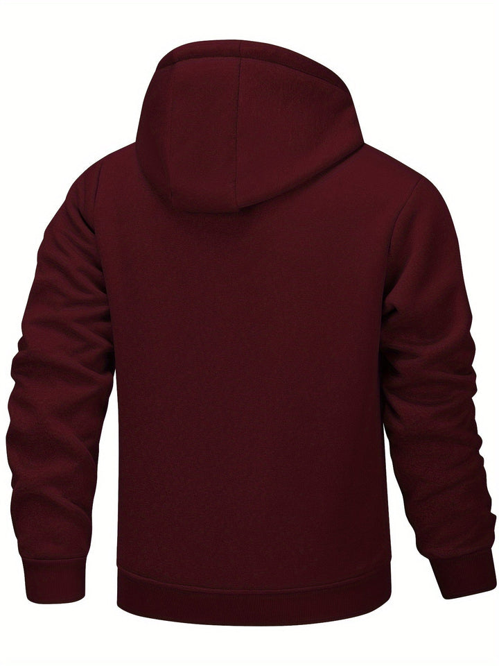 Ross | Hooded Fleece-Lined Zip-Up Jacket